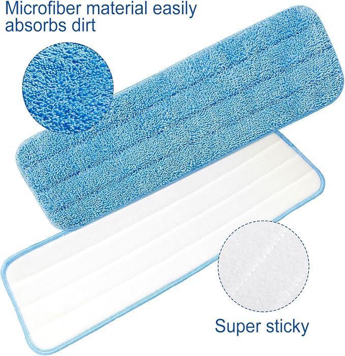 36 Pcs Microfiber Mop Pads Machine Washable Cleaning Flat Mop Head Replacement - Image 3