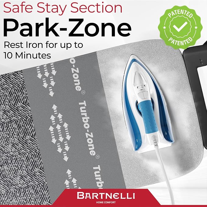 Bartnelli Heavy Duty Ironing Board 48x15 | Designed & Made in Europe - Image 6