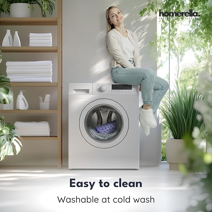 homerella® Bathtub Mat Non Slip 35x16, Incl. Hooks - Image 5