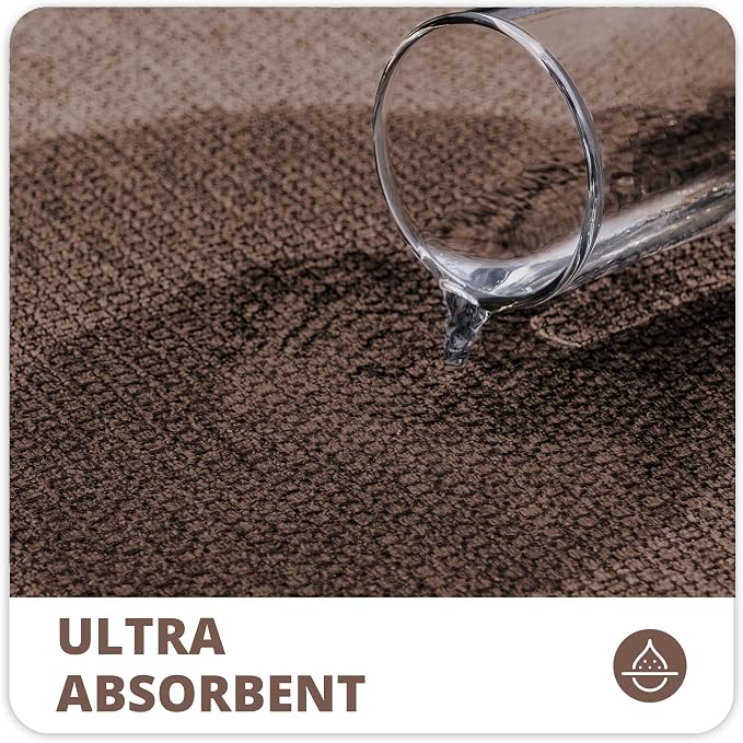 Bathroom Rugs Set 2 Pieces, Thin Bathroom Mats, Toilet Rugs, Quick Dry - Image 4