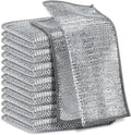 5Pcs Non Scratch Wire Dishcloth, Steel Metal Wire Cloth Mesh Miracle Cleaning by Unknown