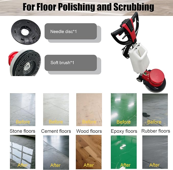 Floor Scrubber Buffer Heavy Duty Polisher Machine Polished Waxed Refurbished - Image 6