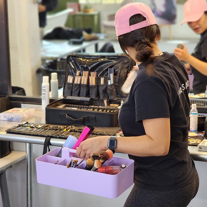2 PACK Portable DIY 8 Dividers Durable Plastic Tote Tool & Supply Cleaning Caddy - Image 6