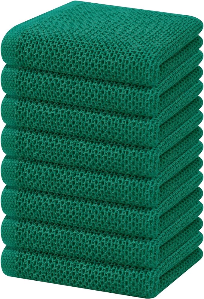Homaxy 100% Cotton Waffle Weave Kitchen Dish Towels, Ultra Soft Absorbent Quick by Homaxy