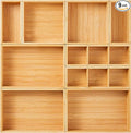 Fabsome Drawer Organizer, Small Wooden Container Tray by Fabsome