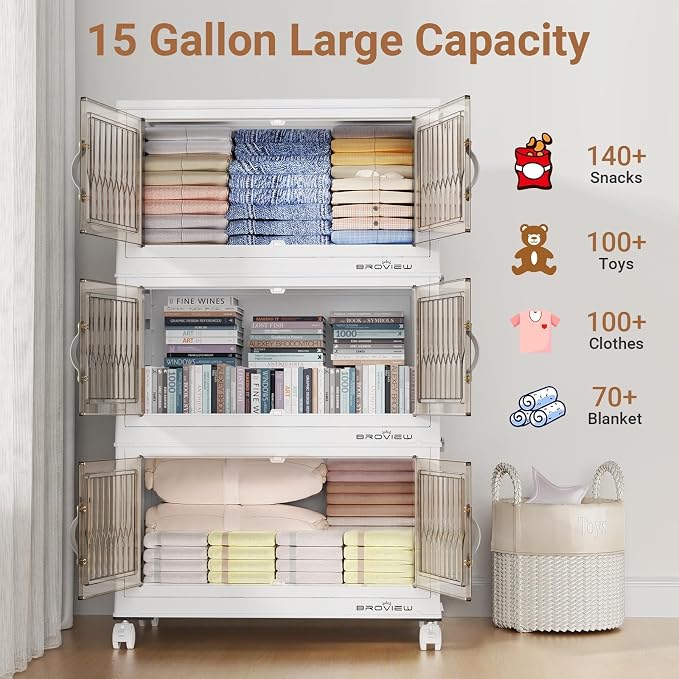 BROVIEW 300Qt Stackable Storage Bins - Image 4