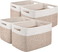 OIAHOMY 4 Pack Storage Baskets for Organizing, Basket for Shelves by MasterofSpaceOptimization