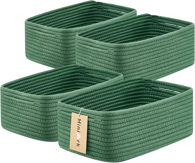 Small Storage Baskets for Organizing | Closet Organizer Bins | Shelf Toy Basket by MiniArkStorageBasketsHome