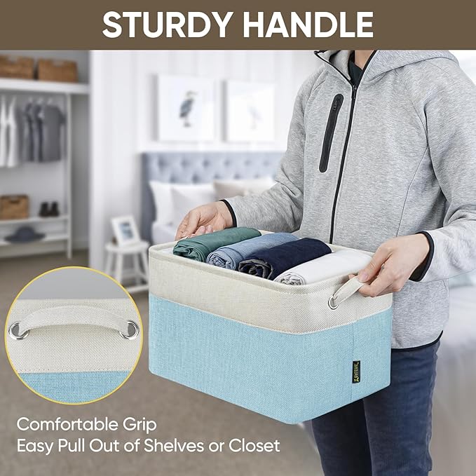 BALEINE 2 Pack Fabric Storage Bins - Image 8