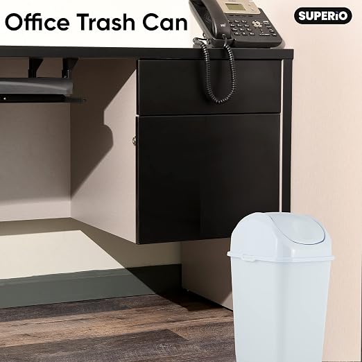 Superio Small 2.5 Gallon Plastic Trash Can - Image 7