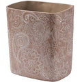 Polytree Boho Flowers Bathroom Trash Can 1.8 Gallon Small Kitchen Garbage Can by Polytree