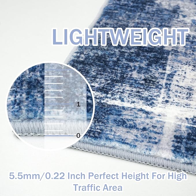 IOHOUZE Abstract Area Rugs 9x12 Ft Washable Large Rugs - Image 5
