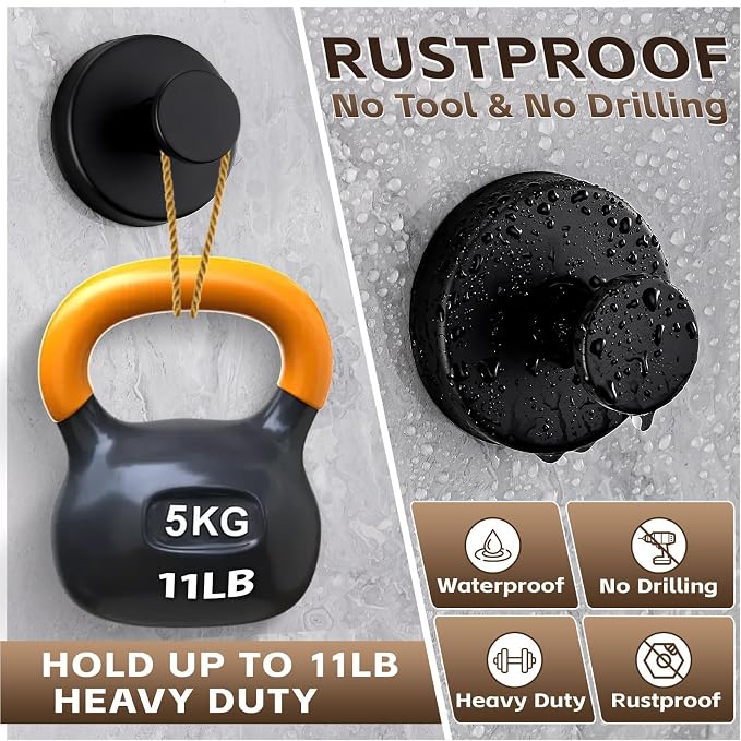 Reusable Heavy Duty Suction Cup Hooks - Image 3