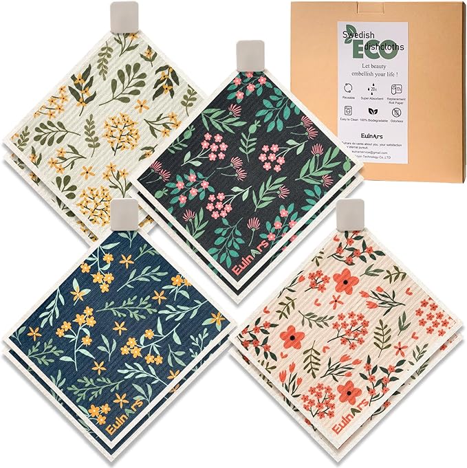 Reusable Paper Towels, Swedish Dishcloths by Eulnars