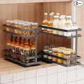 2 Pack Pull Out Spice Rack Organizer by MUSTORN