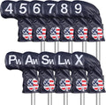 CRAFTSMAN GOLF 11pcs /Set USA US Flag Clover Leather Left Right Black White by CRAFTSMANGOLF