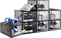 8 Pack Shoes Box Display Case Thicken Shoe Organizer Stackable Boxes by DAYOOH