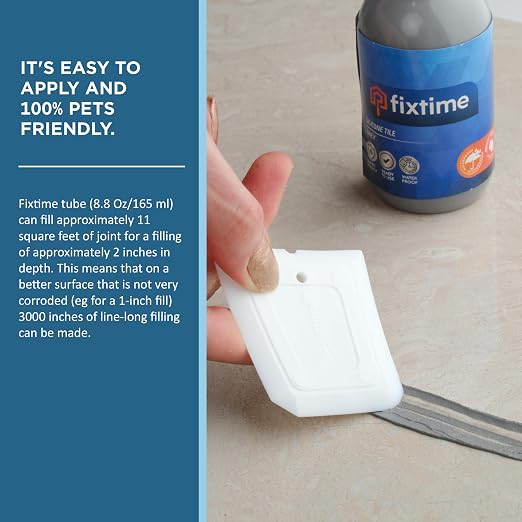 Silicone Tile Repair Kit – Premixed Fast-Drying Gray Caulk, and Sealer - Image 4