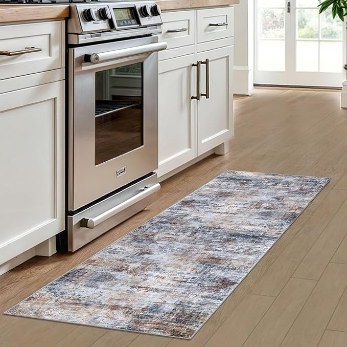 IOHOUZE Abstract Runner Rug 2x6 Ft Washable Runners - Image 2