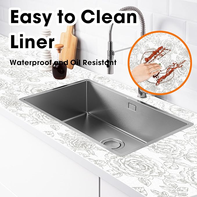 Drawer and Shelf Liners for Kitchen Cabinets Non-Adhesive Cabinet Liners Strong - Image 3