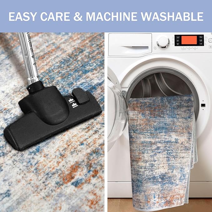 IOHOUZE Abstract Runner Rug 3x10 Ft Washable Runners - Image 3