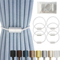 Magnetic Curtain Tiebacks 6 Pack White Curtain Rope Tieback Curtain Holders by CURTAINTIEBACKS