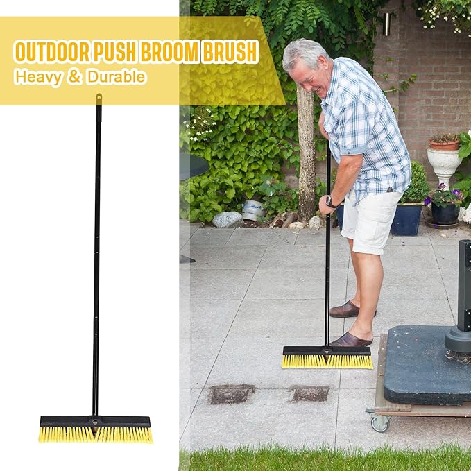 Zhehao 10 Pack 18 Inches Push Broom Outdoor, Concrete Floor Cleaning - Image 5