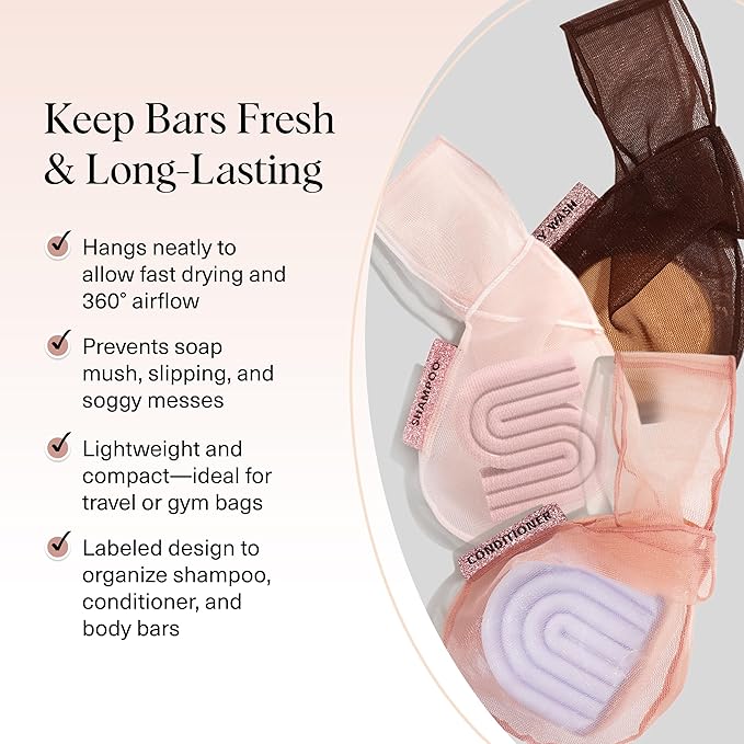 Kitsch Bar Soap Saver Bag – Patented Mesh Bag Soap Holder - Image 3