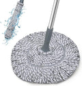 Self-Wringing Twist Mop for Floor Cleaning, Long Handled Microfiber Floor Mop by GRAREND