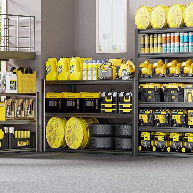 65" W Garage Shelving Heavy Duty, 6 Tier Garage Shelves, Adjustable Storage - Image 6