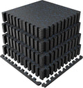 PRAISUN 0.6" Thicker Gym Mat, 24 Tiles 96 Sq Ft Workout Mats, Interlocking Foam by PRAISUN