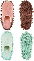 Jecery 2 Pair Microfiber Slippers Floor Cleaning Chenille Mop Slippers Base by Jecery