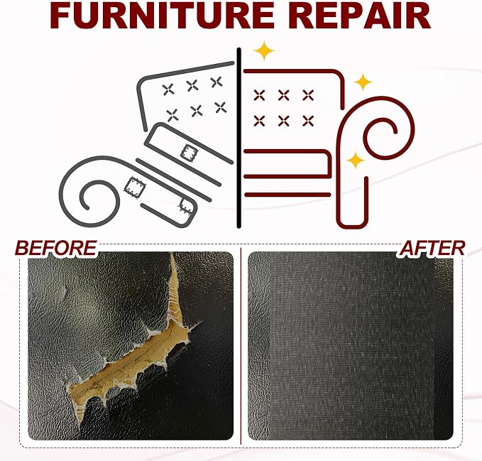 PATIKIL 70x6.2 Inch Linen Repair Tape, Repair Fabric Patch Self Adhesive Couch - Image 4