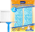 KEEPOW 10" Professional Microfiber Window Scrubber Refill Replacement Compatible by KEEPOW