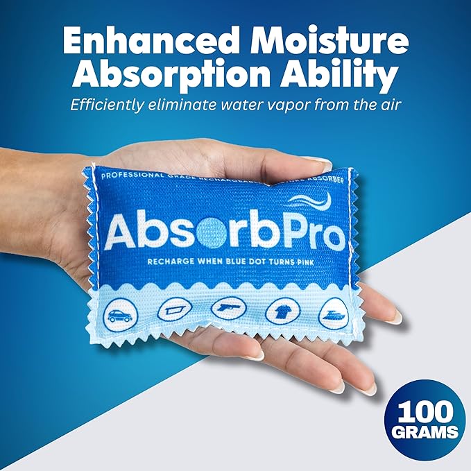 Rechargeable Dehumidifier Bag 3-Pack - 100g Reusable Moisture Absorbers - - Image 2