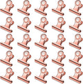 30 Pack Small Bull Clips 0.87 Inch Mini Metal Hinge Clips Binder Paper Hinge by Orcielo