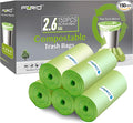 FORID 2.6 Gallon Compostable Garbage Bags, 5 Rolls – Green, Unscented Trash Bags by FORID
