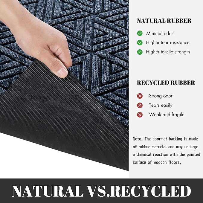 Yimobra Large Door Mat 36x24, All-Weather Waterproof Non-Slip Welcome Matt - Image 3