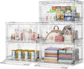 BROVIEW Clear Stackable Storage Bins Drawers, Open Front Large Plastic Storage by BROVIEW-EnjoytheArtofLife