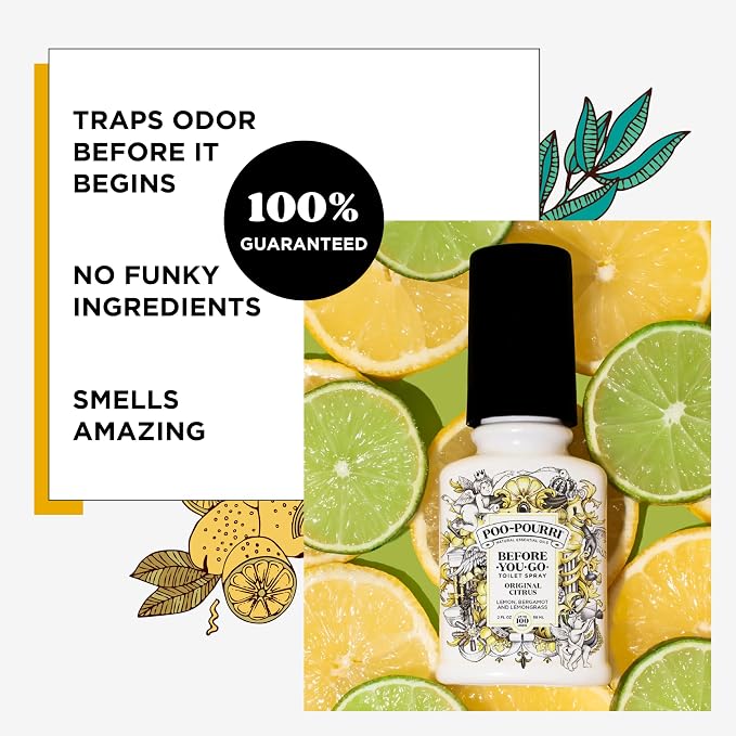Poo-Pourri Before-you-Go Toilet Spray Bundle, Original Citrus 2 Fl Oz and - Image 3