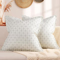 ZWJD Pillow Covers 26x26 Set of 2 Soft Polyester Textured Pillow Covers by ZWJD