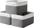 Large Storage Baskets for Shelves, Fabric Baskets for Organizing, Collapsible by Sacyic