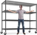 REIBII 75.6" H Storage Shelves 2500LBS Wire Shelving Unit by REIBII