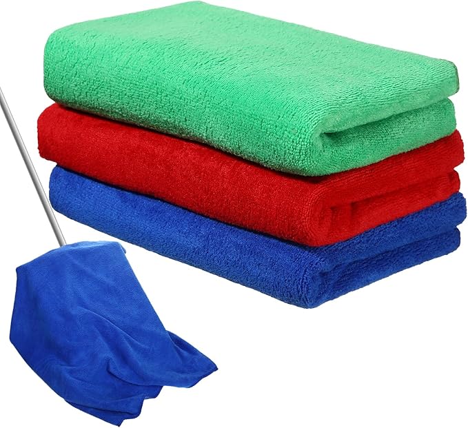 Newwiee 3 Pcs Extra Large Microfiber Cleaning Cloth 30" x 20" Washable Reusable by Newwiee