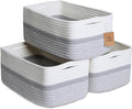NaturalCozy 13.5”x8.5”x5.5” Storage Baskets by NaturalCozy