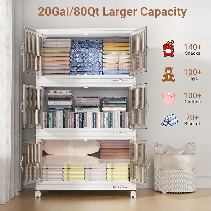 BROVIEW 320Qt Stackable Storage Bins - Image 4
