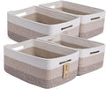 Large Storage Baskets for Organizing, Closet Shelf Baskets for Clothes Blanket by MiniArkStorageBasketsHome