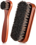 2 Pcs Horsehair Shine Shoes Brush Kit Polish Dauber Applicators Cleaning by ZJoey