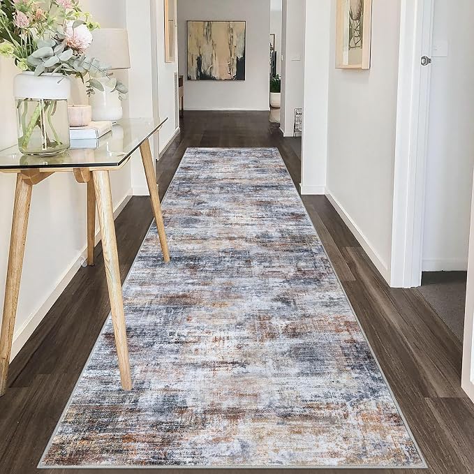 IOHOUZE Abstract Runner Rug 3x10 Ft Washable Runners - Image 8