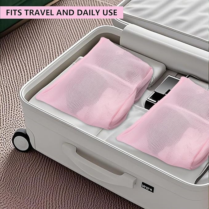 laundry bag with handles mesh laundry bags washing machine laundry totes travel - Image 8
